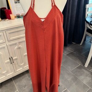 Rust Red Strappy Maxi Dress